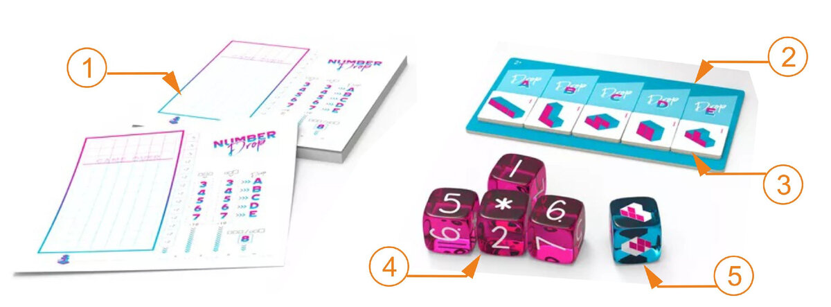 Компоненты игры Number Drop