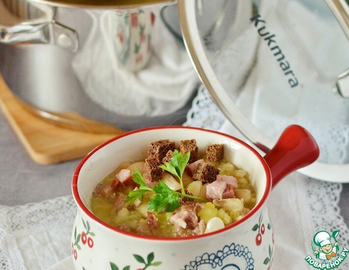 Ингредиенты для супа с фасолью: