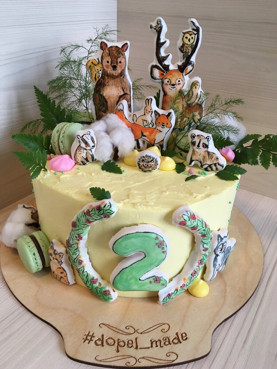Торт «Лесные зверята» 
