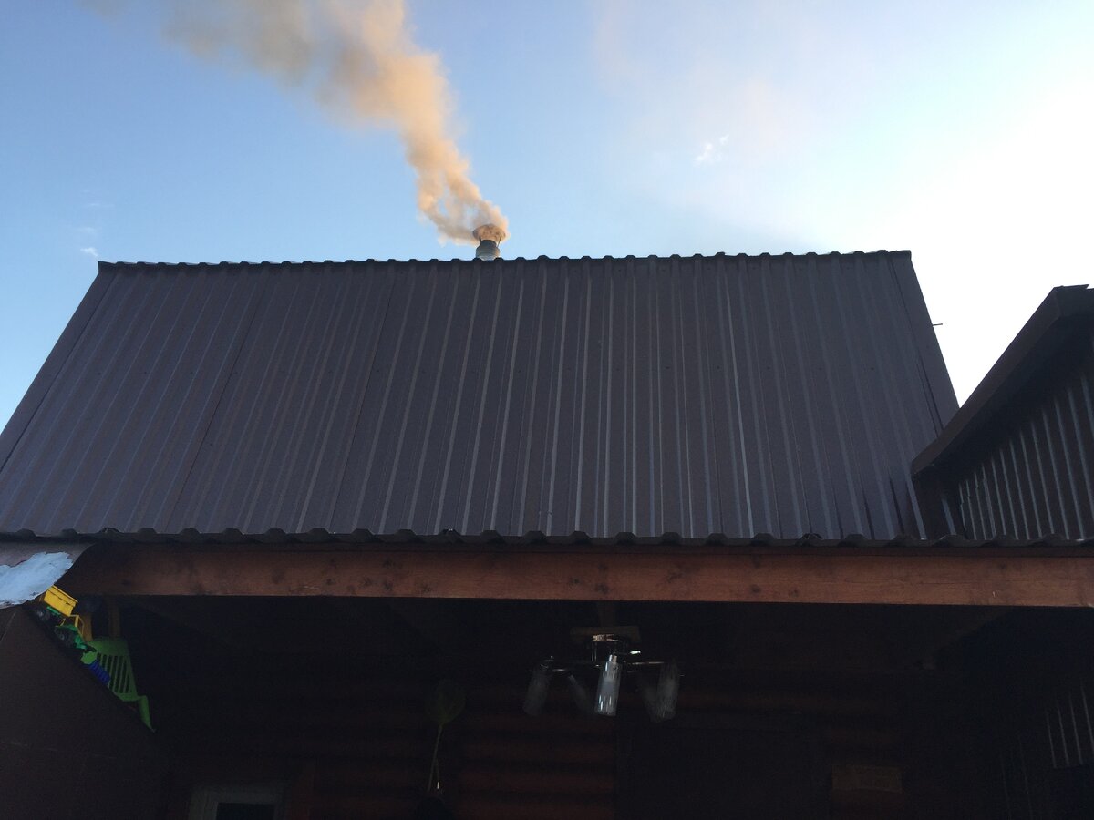 На фото.  Вчера баня. 