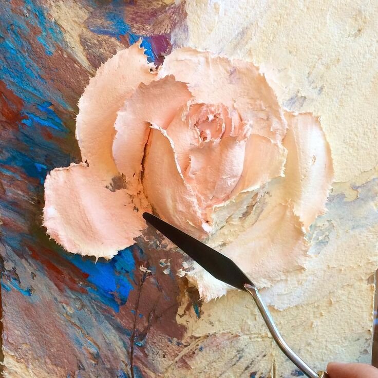 Евгения Ермилова. Авторская техника. Скорее всего пасты. Почти скульптура.