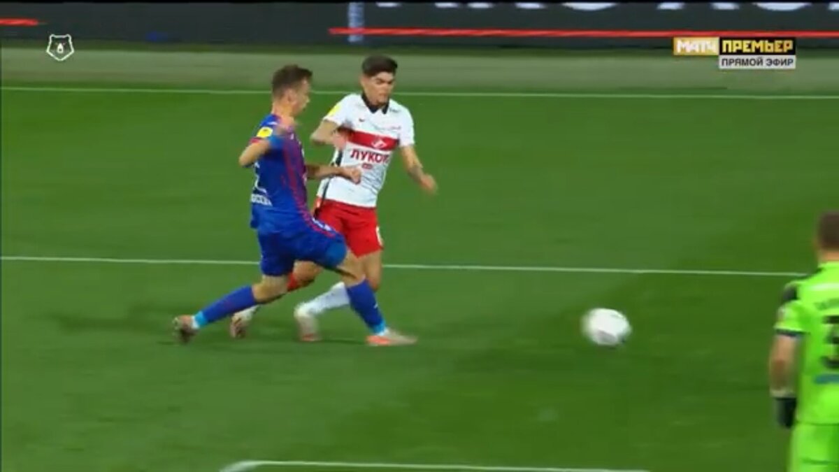 Скриншот с трансляции matchtv.ru