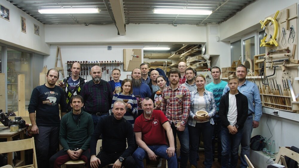 Фото с моего мастер класса по токарному искусству