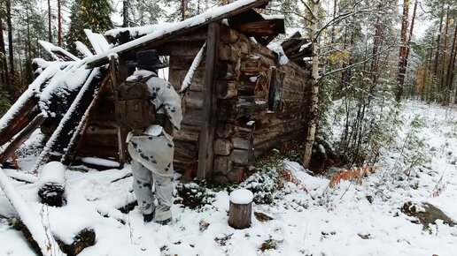 Нашел избу в тайге, но было поздно. Что я нашел в избе. Находка в лесу. Интересные вещи.