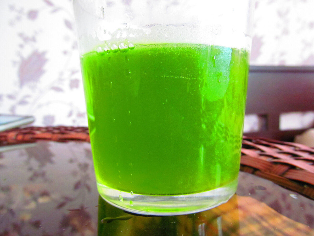 Зелёный яблочно-огуречный коктейль для очищения организма от слизи