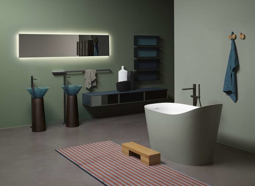 Концепт ванной комнаты от итальянского бренда Antonio Lupi.
