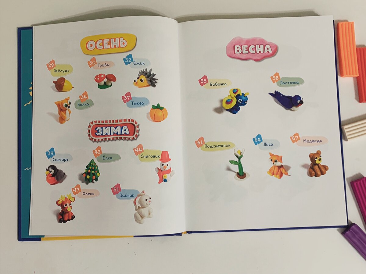 Содержание, кстати, удобное - ребёнку легко выбрать и найти заинтересовавшую его поделку на страницах книги. 