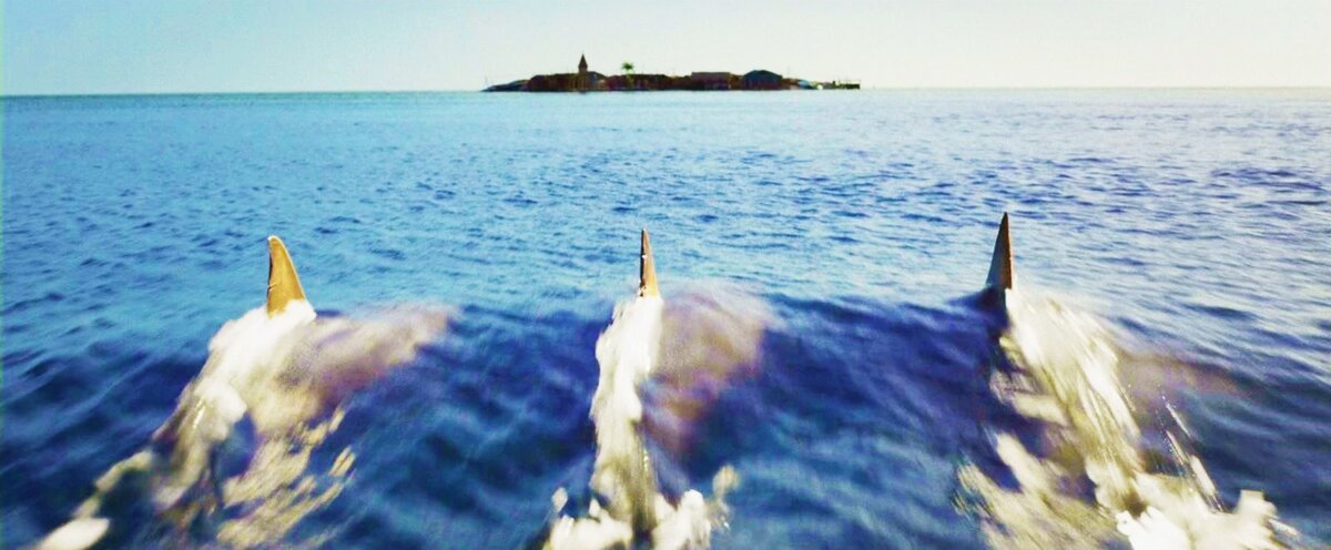 Забавное обозначение третьей части. Кадр из к/ф «Глубокое синее море 3».