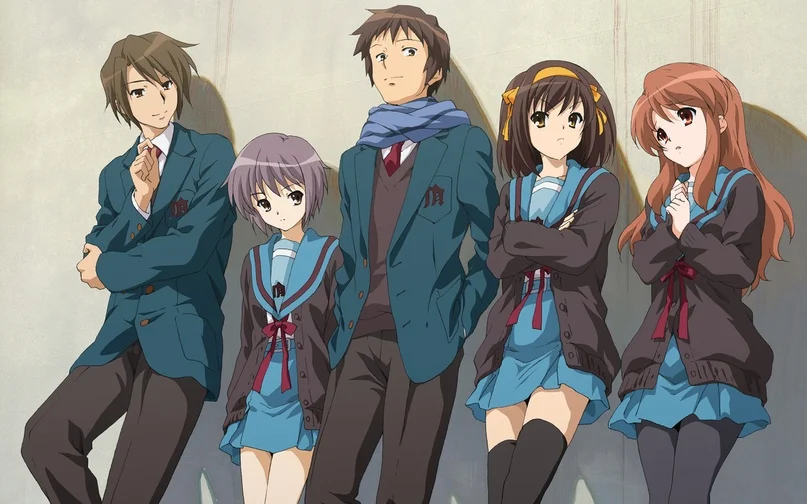 Постер к аниме Suzumiya Haruhi no Yuuutsu