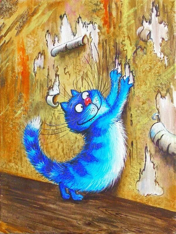 Да! Точить когти надо со вкусом и удовольствием! (картинка из интернета, где никогда нет дождя...)