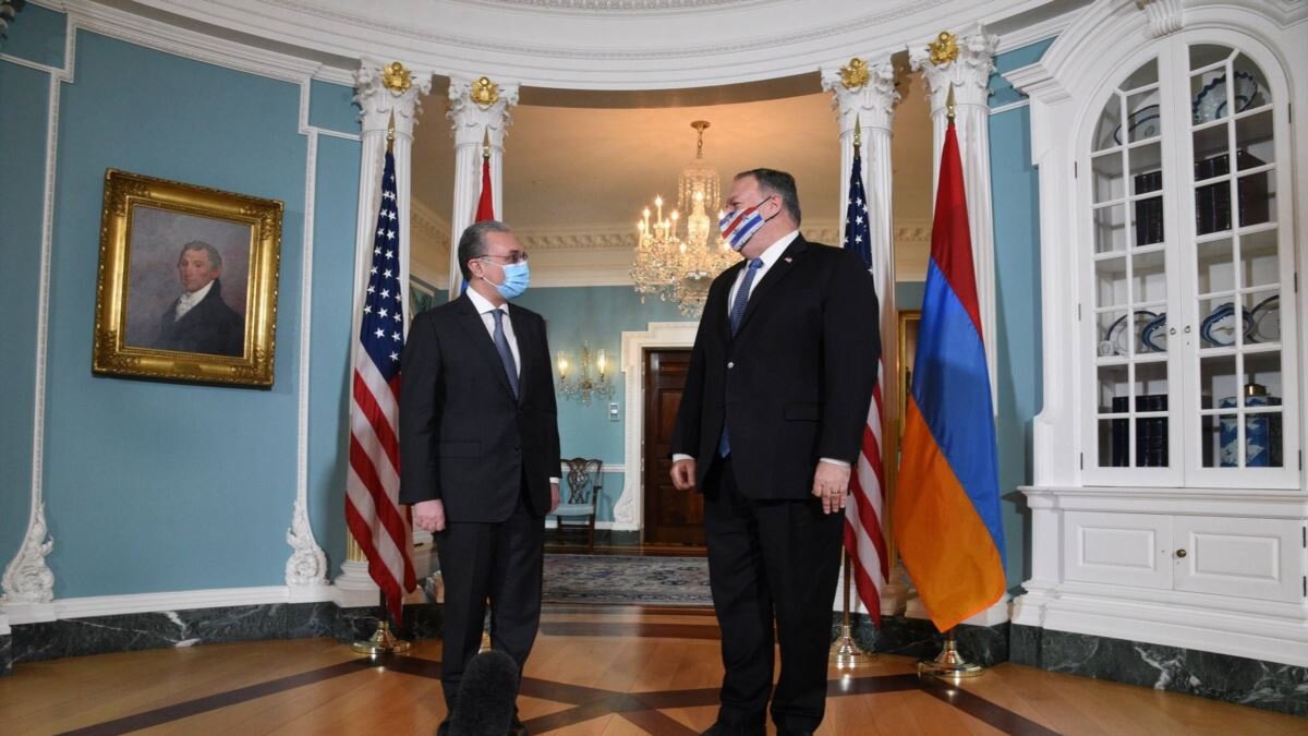 Встреча госсекретаря США Майк Помпео с главой МИД Армении Зохрабом Мнацаканяном