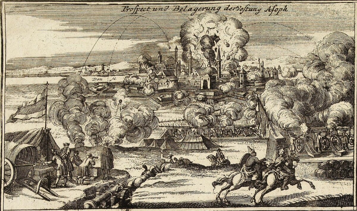 Осада Азова (1736). Источник фото: https://pochta-polevaya.ru/aboutarmy/history/voyny-rossiyskoy-imperii/a111988.html