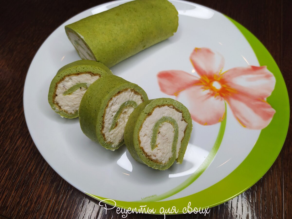 Рулет из брокколи и курицы