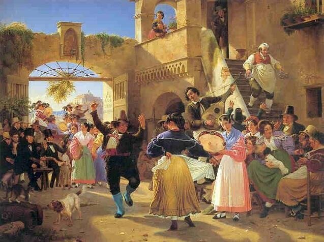 В.Марстранд Танец румынских цыган 1839