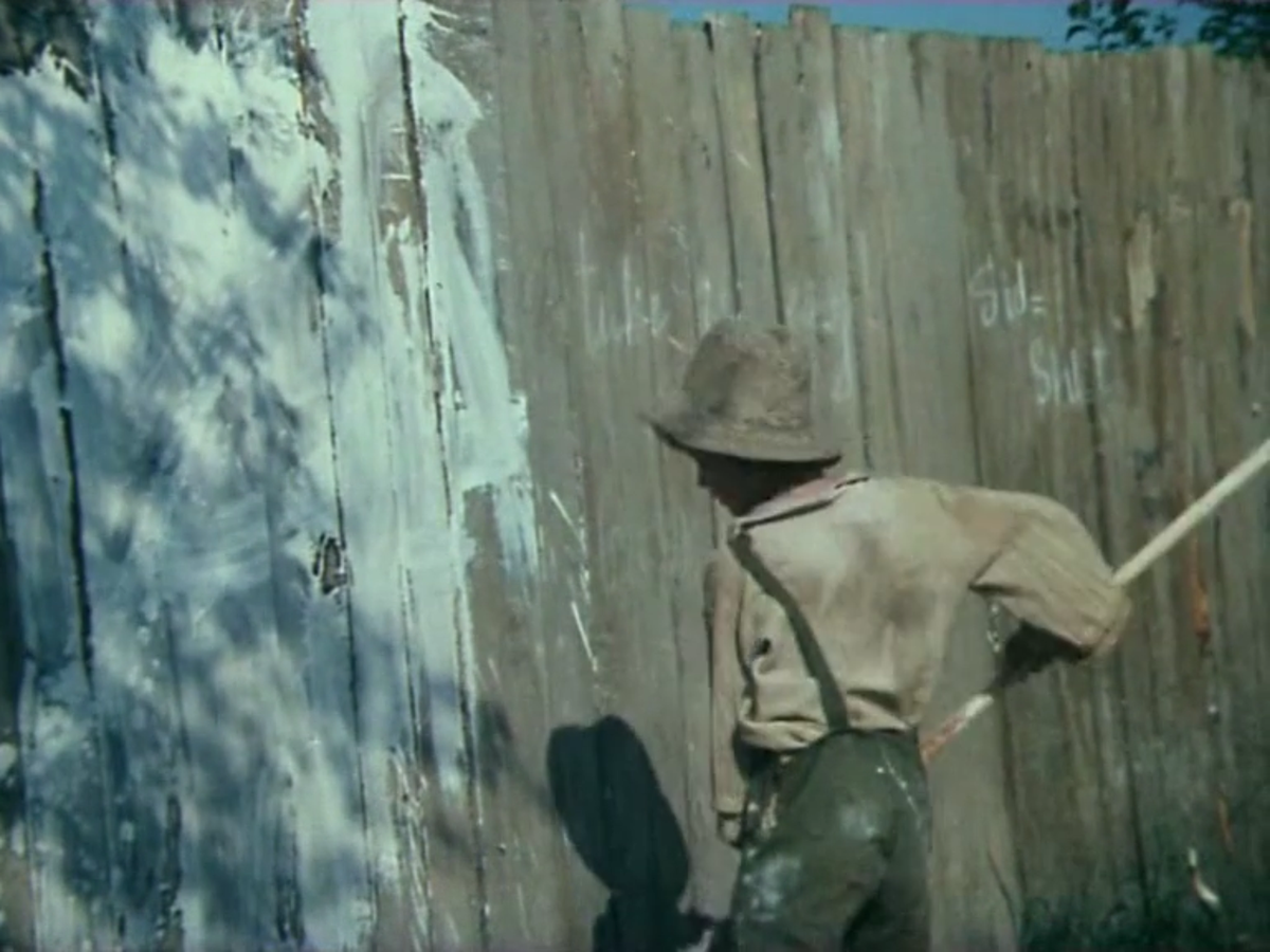 Побелка забора , важный психологический эпизод 