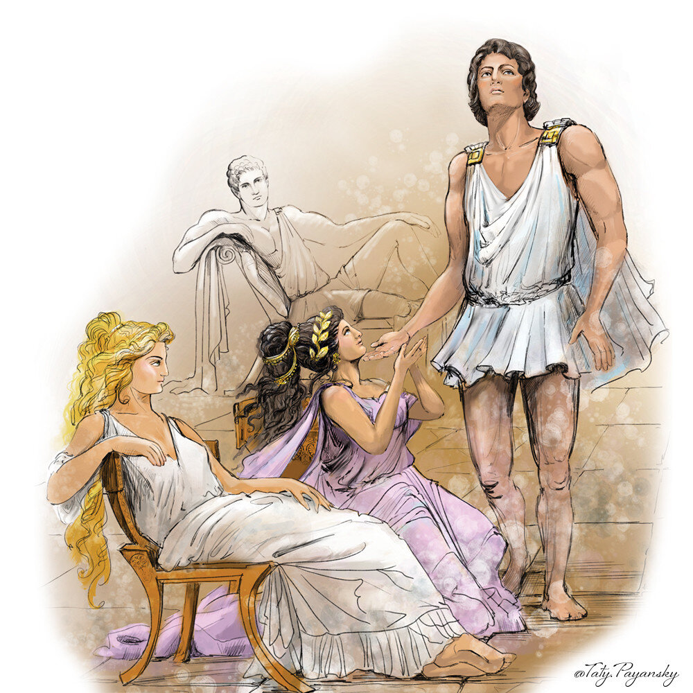 Иллюстрация из книги И. Ефремова "Таис Афинская". Изображение: labirint.ru