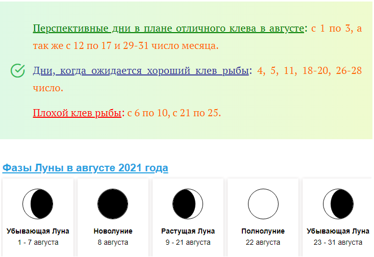 Лунный календарь на сентябрь 2024г рыболовный. Лунный календарь для рыбалки по фазе Луны. Фазы Луны и клев рыбы. Фазы Луны для рыбалки. Клев на убывающую луну.