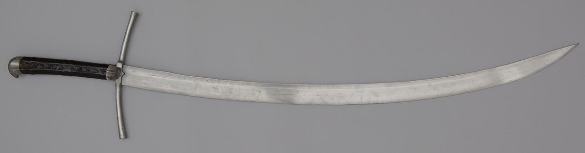Двуручный гроссмессер (Großes Kriegsmesser) из собрания Музея естественной истории (Вена). Австрия, ок. 1490 года.