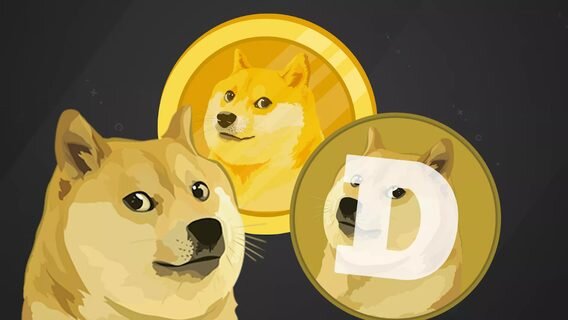 Символ Dogecoin.