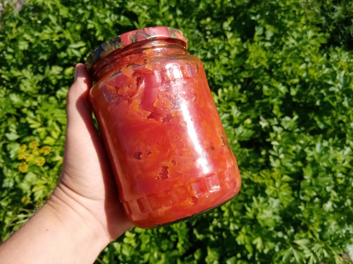 Очередная баночка с борщевой заправкой