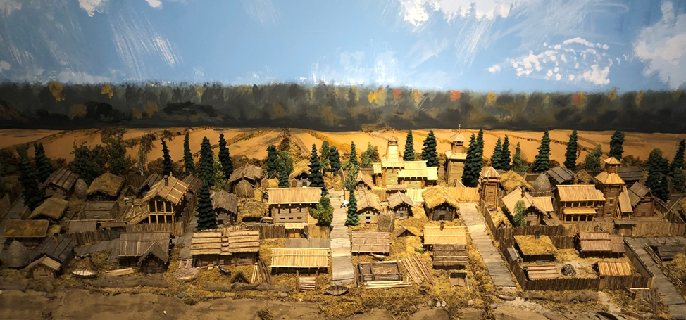 Древнее Белоозеро. Макет по раскопкам.