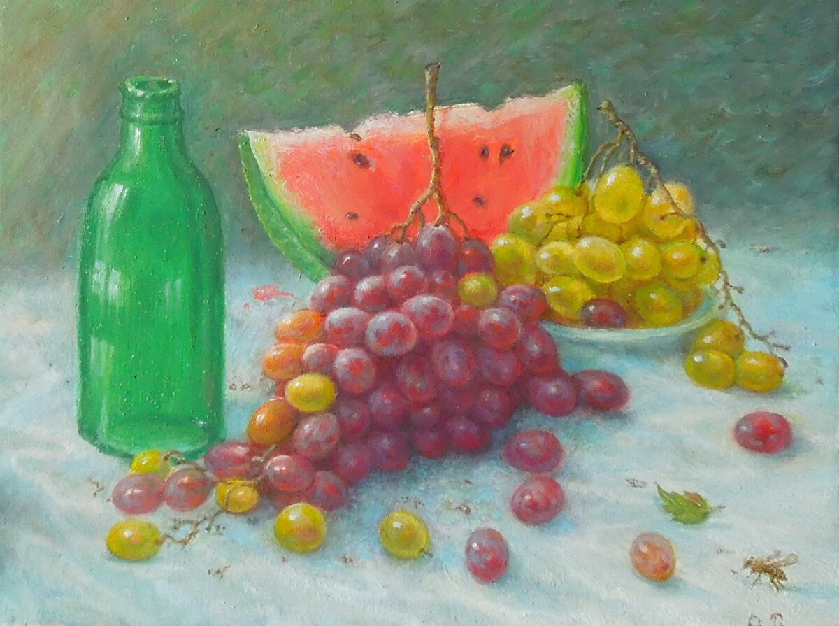 Заозёрский Виталий Вино градный день 30х40 хм  