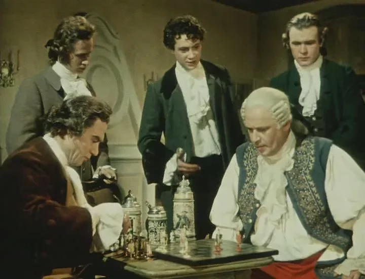 Режиссер: Александр Иванов, в роли Михаила Ломоносова: Борис Ливанов