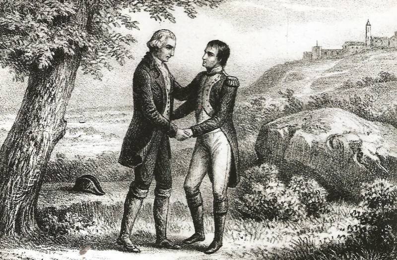 Паскаль Паоли и юный Наполеон Бонапарт