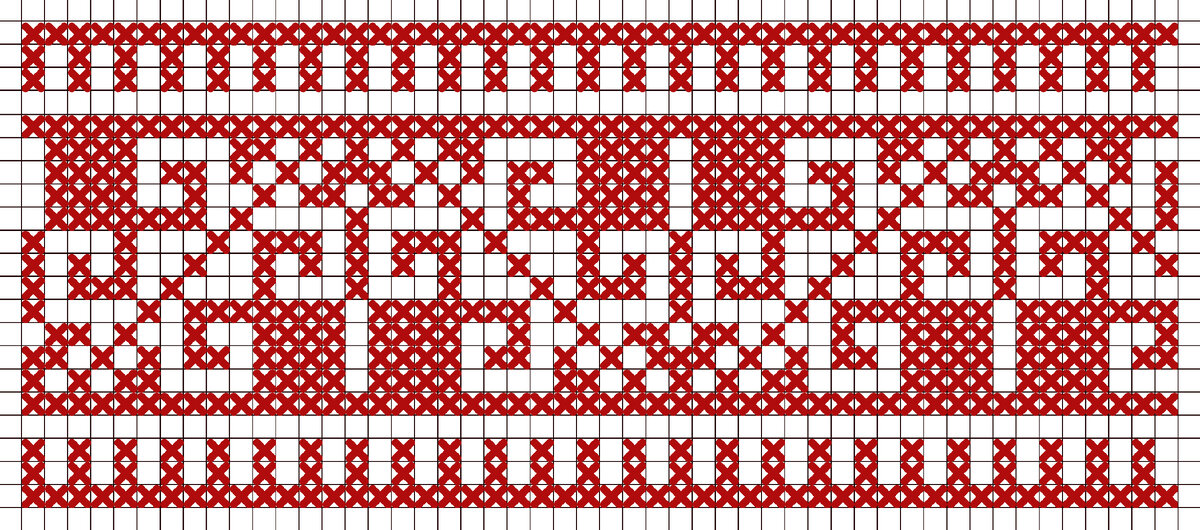 схема старинная вышивка крестиком