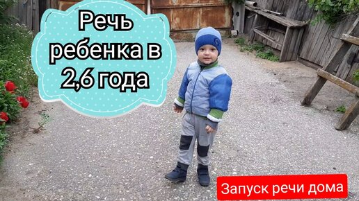 речь ребенка в 2 года 6 месяцев