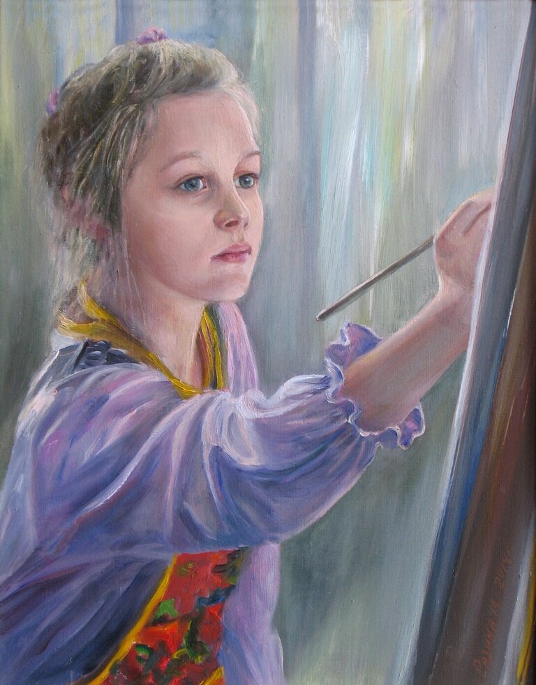 М.Разина. Юная художница. Фото носит иллюстративный характер. Взято из открытых источников.