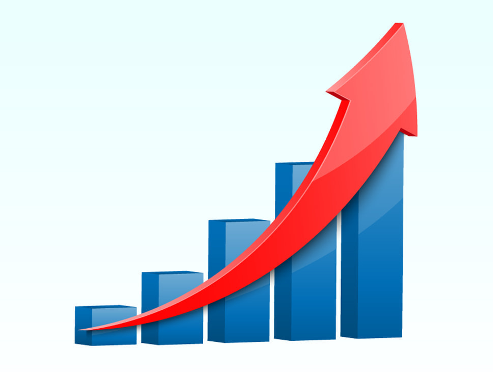 Изменение вверх. Рост продаж. Диаграмма роста. График роста. График роста продаж.