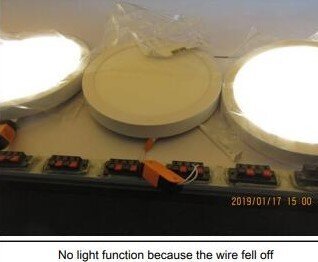 Отсутствие функциональности в образце продукции по причине выпада проводов | V-Trust Inspection Co.