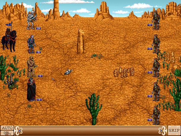 Боевой экран вторых «Героев»