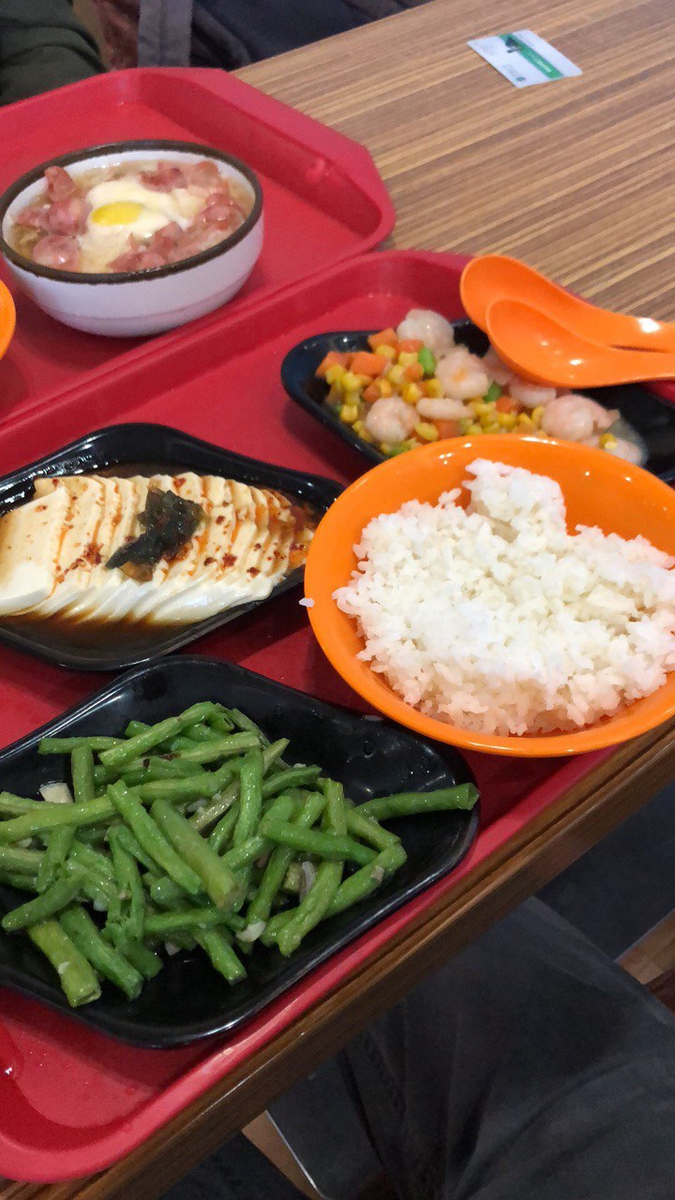 мой обед в Китае