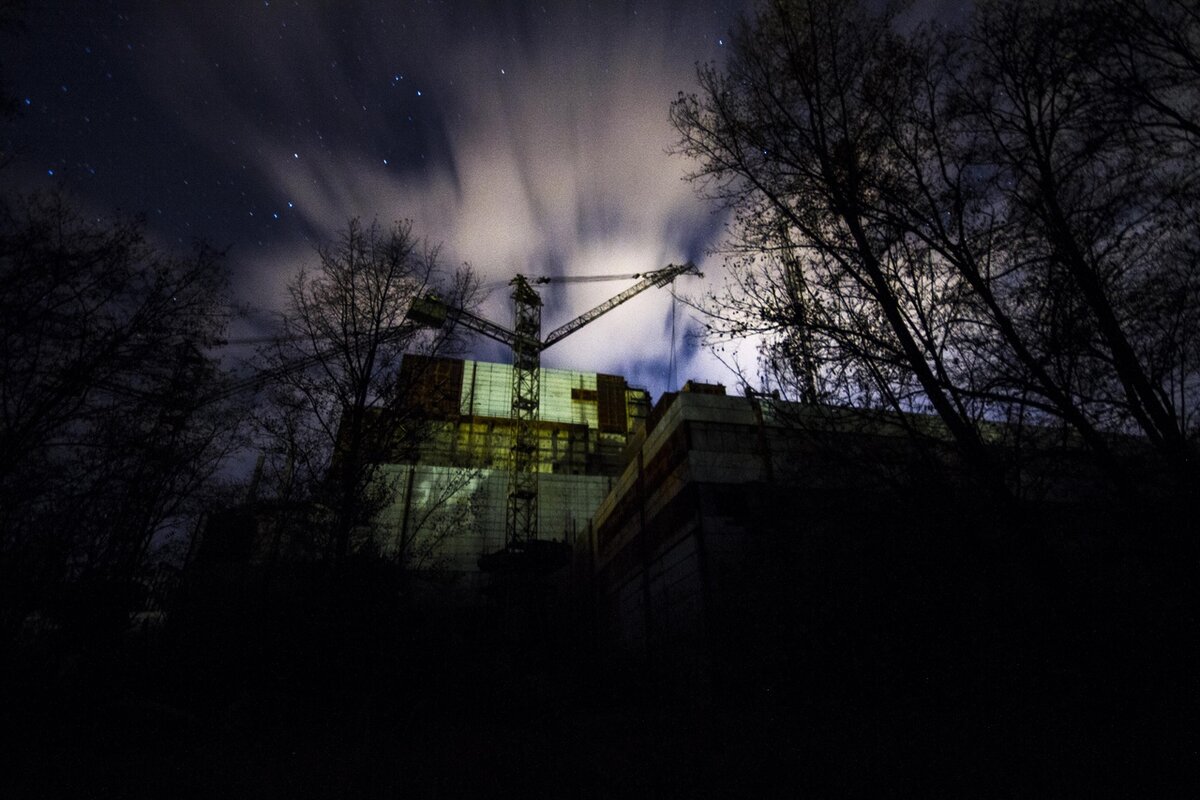 Чернобыльский реактор изнутри. Недостроенный блок №5, смотрим подреакторные помещения