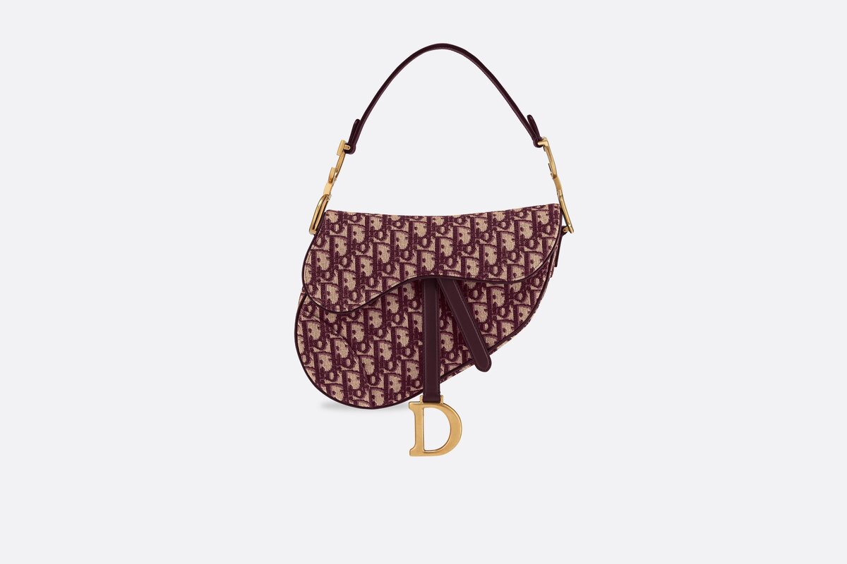 Dior Saddle bag, ткань Dior Oblique. dior.com