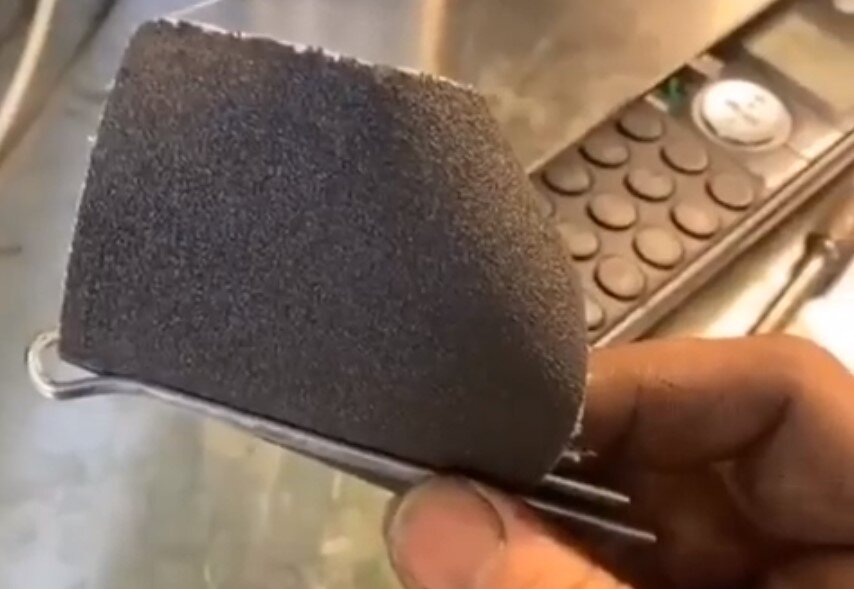 Шпилька + наждачная бумага