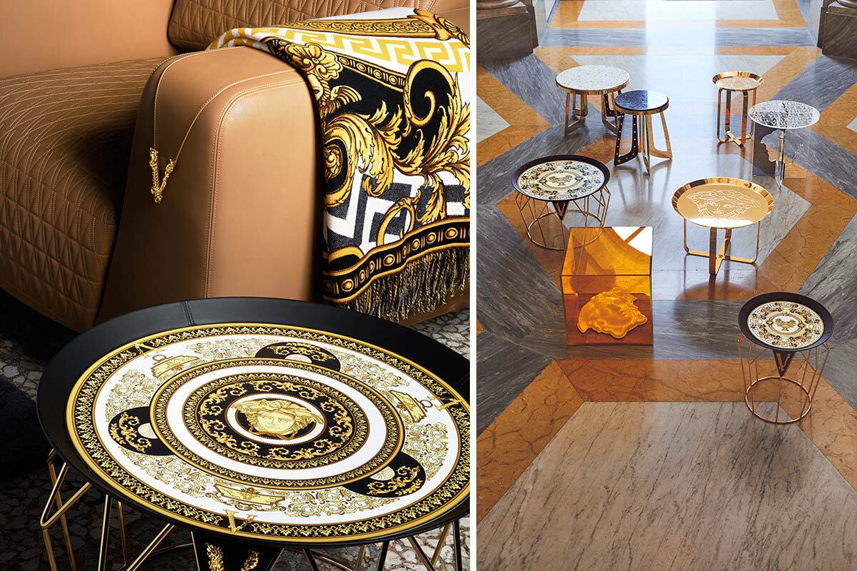 Столики Virtus от Versace Home (Италия)