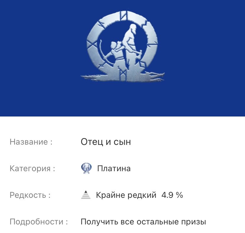 Моя первая "платина" после покупки консоли