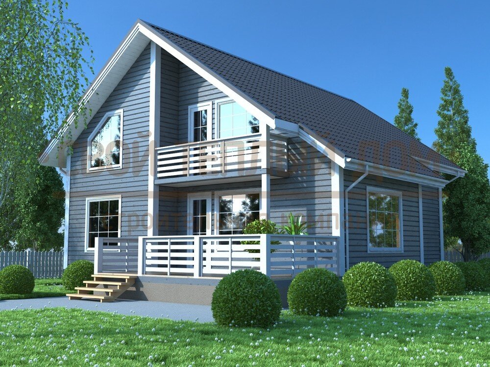 Внешний вид дома по проекту КД-35