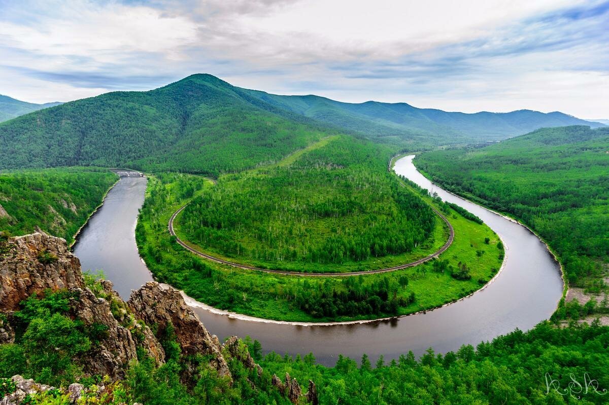 Река амур рисунок