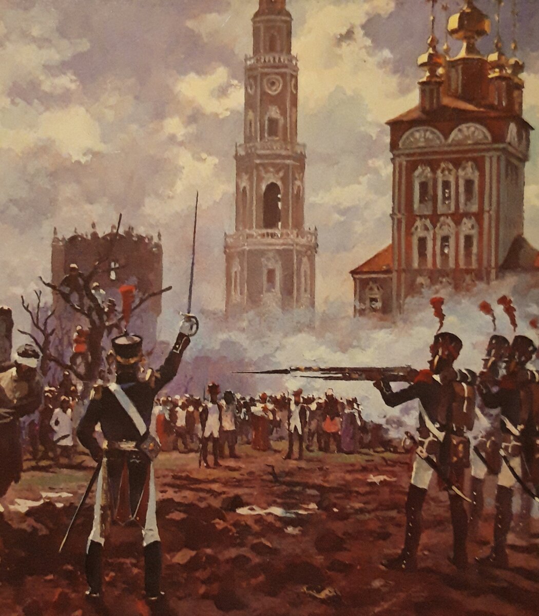 Оставил москву французам. Наполеон в Москве 1812. Французы в Москве 1812.
