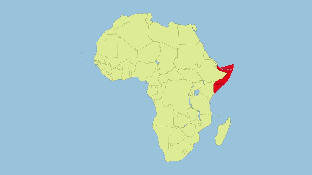 Сомали на карте