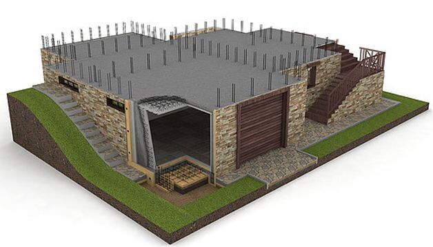 Цокольный этаж.