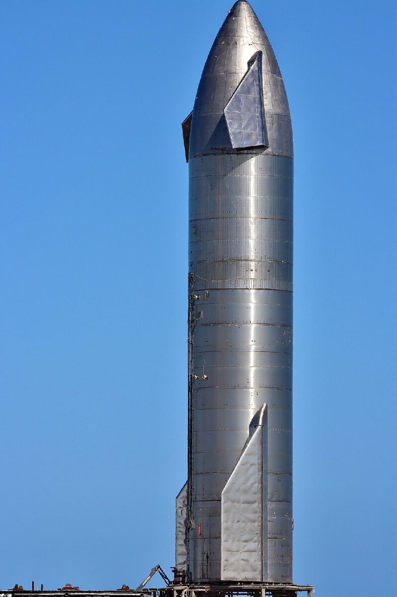  Фото прототипа SN8 корабля Starship сейчас, автор Остин Барнард
