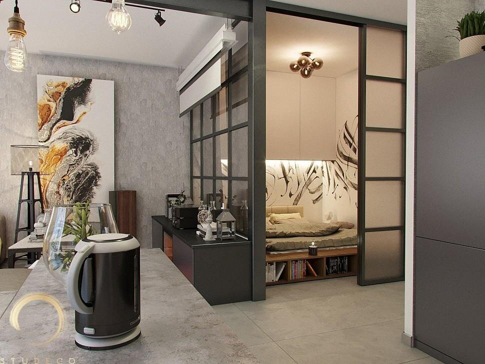 дизайн интерьера в стиле лофт