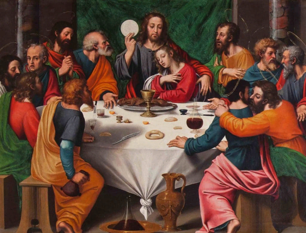 Картинка вечери. Тайная вечеря Хуанес. Тайная вечеря Хуана де Хуанеса. Тайная вечеря Хуан де Хуанес картина. Иисус Христос Тайная вечеря.