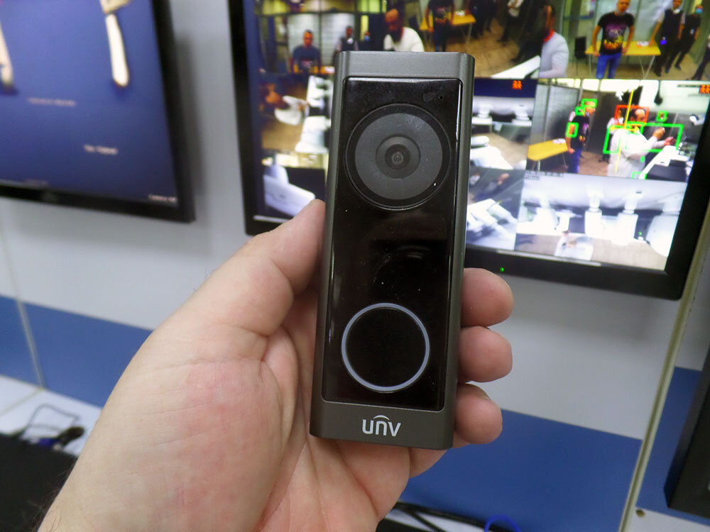 Видеодомофон высокой чёткости Uniview URDB1с подключением по Wi-Fi