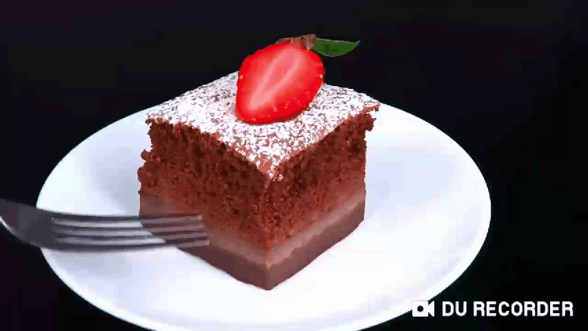 Волшебное шоколадное пироженое
